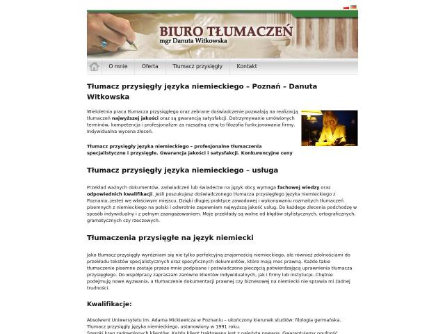 Biuro Tłumaczeń Danuta Witkowska